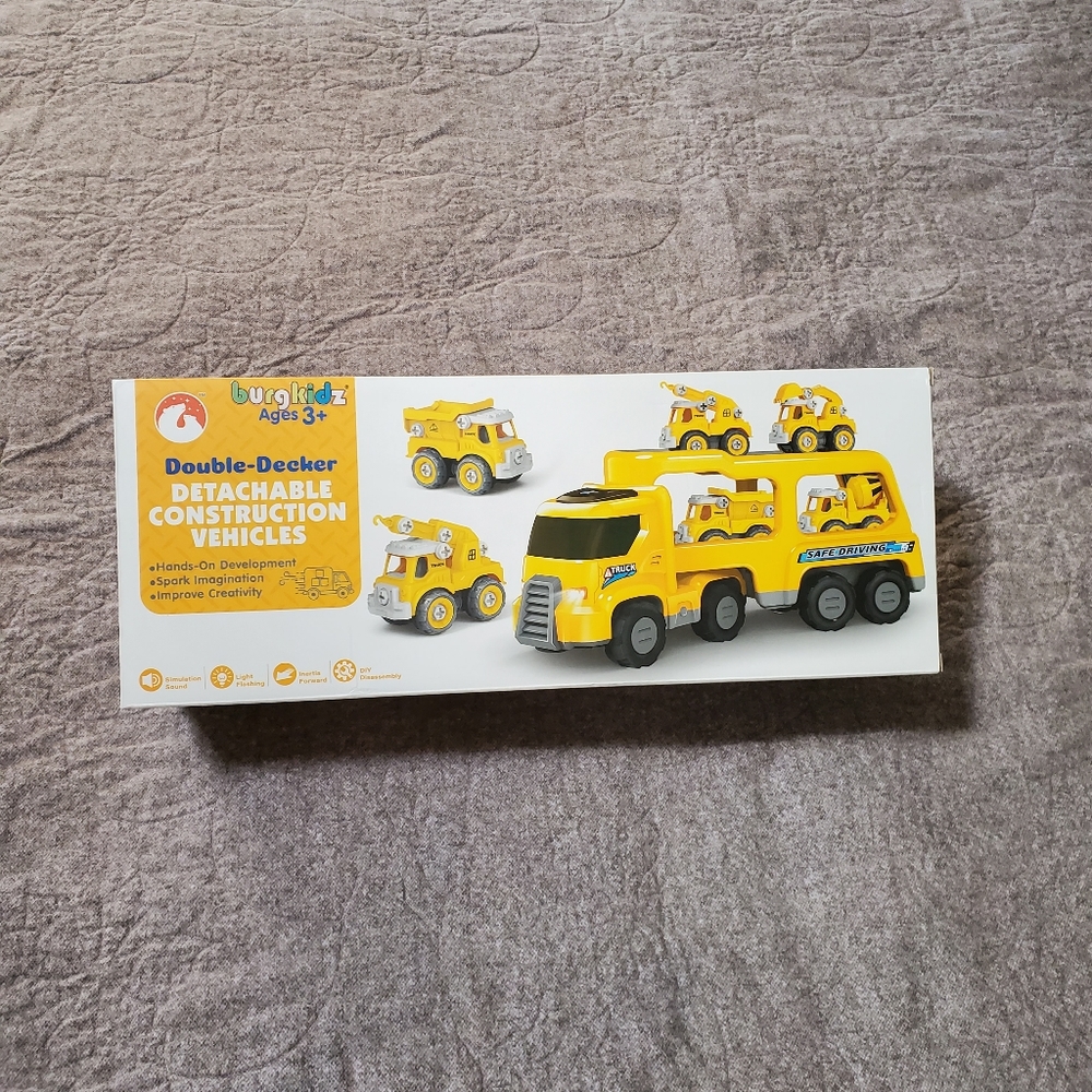 Burgkidz Construction Carrier Truck Toy